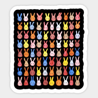 80 bunnies Sticker